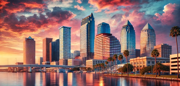 View of Tampa skyline